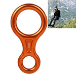 Climbing Rescue Figure 8 Descender Rappelling Gear Belay Device(Black), TP8601P (Black), TP8601P  (Silver), TP8601P  (Red), TP8601P  (Blue), TP8601P  (Gold), TP8601P  (Orange), TP8601P  (Dark Gray)