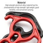 XINDA XD8602 Climbing Rescue Figure 8 Descender with Bent-ear Rappelling Gear Belay Device