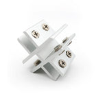 Cross-type Aluminum Alloy Glass Combination Clamp Cabinet Partition Fixing Clip, Cliped 8-10mm, Cross-type Cliped 8-10mm