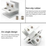 Cross-type Aluminum Alloy Glass Combination Clamp Cabinet Partition Fixing Clip, Cliped 8-10mm, Cross-type Cliped 8-10mm