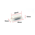 50 PCS Plastic Strong Magnetic Cupboard Door Suction Wardrobe Bookcase Home Accessories, Size: S, S