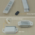 50 PCS Plastic Strong Magnetic Cupboard Door Suction Wardrobe Bookcase Home Accessories, Size: S, S