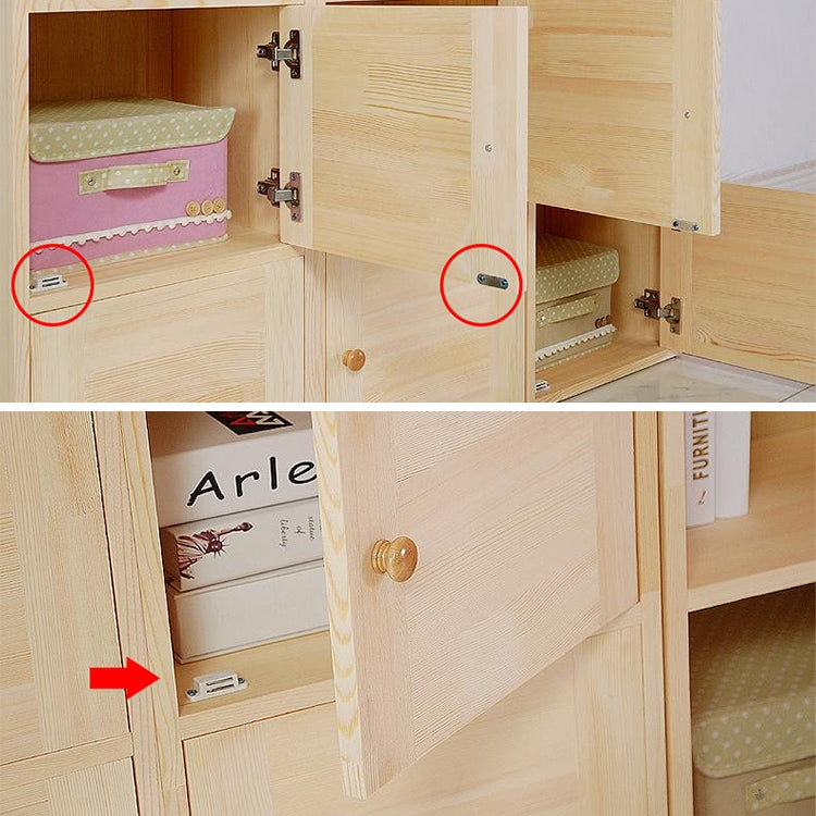 50 PCS Plastic Strong Magnetic Cupboard Door Suction Wardrobe Bookcase Home Accessories, Size: S, S