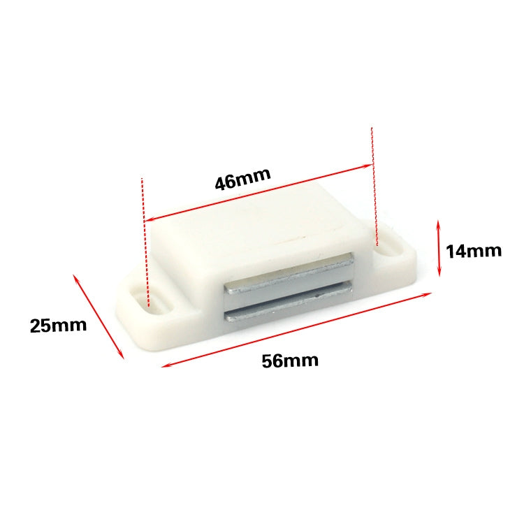 30 PCS Plastic Strong Magnetic Cupboard Door Suction Wardrobe Bookcase Home Accessories, Size: M, M