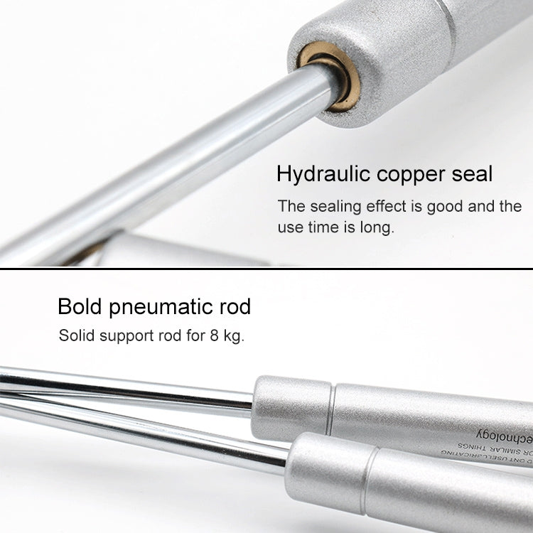 Iron Head Cabinet Gas Holder Hydraulic Rod Buffer Telescopic Strut, 10 inch 80N (8kg), Iron Head, 10 inch 80N (8kg)