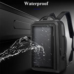 Bopai 751-006551 Large Capacity Business Casual Breathable Laptop Backpack with External USB Interface, Size: 30 x 12 x 44cm, 751-006551