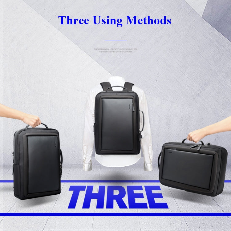 Bopai 751-006551 Large Capacity Business Casual Breathable Laptop Backpack with External USB Interface, Size: 30 x 12 x 44cm, 751-006551