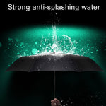 Automatic Lightweight Portable Three Folding Waterproof Anti-UV Umbrella