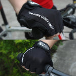 BaseCamp BC-204 Bicycle Half Finger Gloves Lycra Fabric Cycling Gloves, Size: M, Size: M
