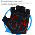 BaseCamp BC-204 Bicycle Half Finger Gloves Lycra Fabric Cycling Gloves, Size: M, Size: M