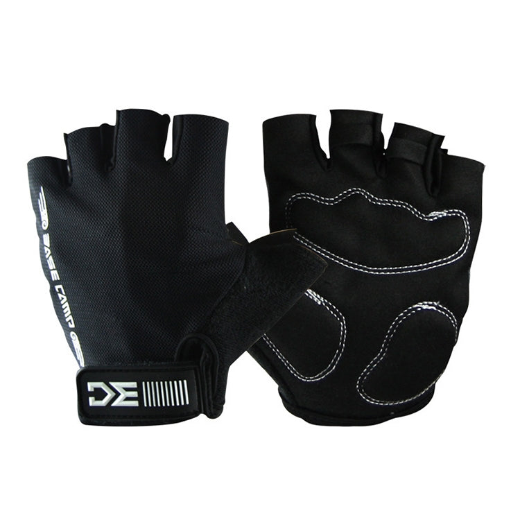 BaseCamp BC-204 Bicycle Half Finger Gloves Lycra Fabric Cycling Gloves, Size: XL, Size: XL