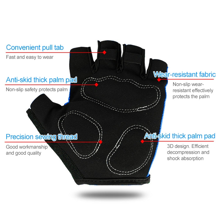 BaseCamp BC-204 Bicycle Half Finger Gloves Lycra Fabric Cycling Gloves, Size: XL, Size: XL
