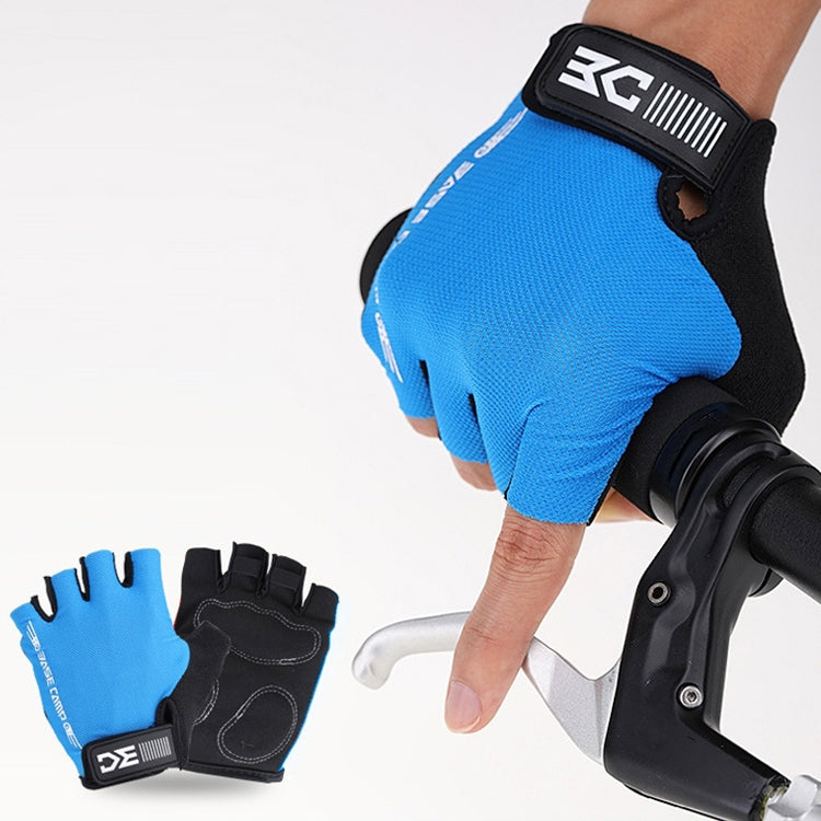 BaseCamp BC-204 Bicycle Half Finger Gloves Lycra Fabric Cycling Gloves, Size: XL, Size: XL