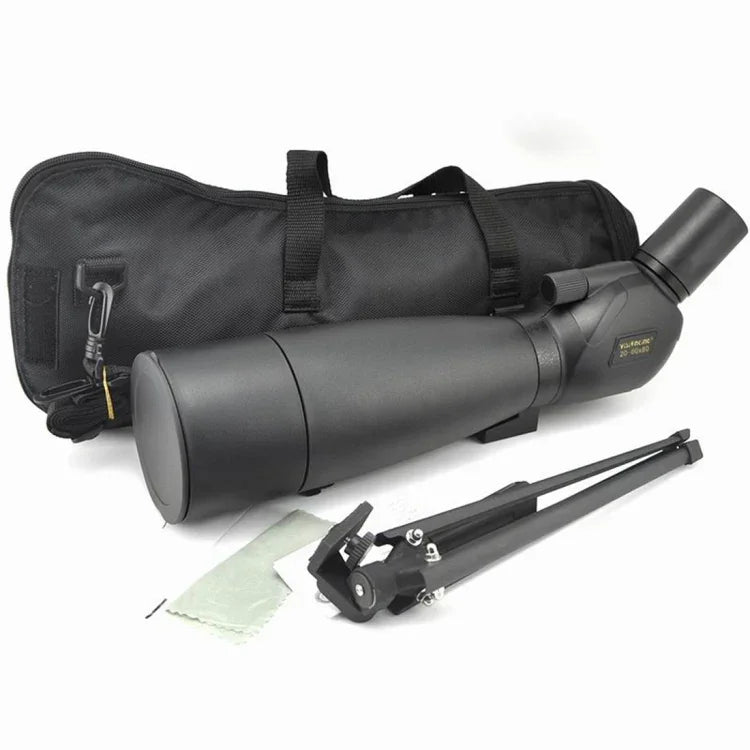 Visionking 20-60x80 Waterproof Spotting Scope Zoom Bak4 Spotting Scope  Monocular Telescope for Birdwatching / Hunting, With Tripod, 20-60x80