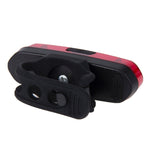 AQY-096 IPX4 Detachable USB Rechargeable Dual Color LED Bike Taillight, White & Red, Blue & Red