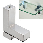 3-24mm F Type Glossy Polished  Zinc Alloy Fixed Clip Glass Wood Layer Board Bracket, 3-24mm Glossy