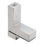3-24mm F Type Glossy Polished  Zinc Alloy Fixed Clip Glass Wood Layer Board Bracket, 3-24mm Glossy