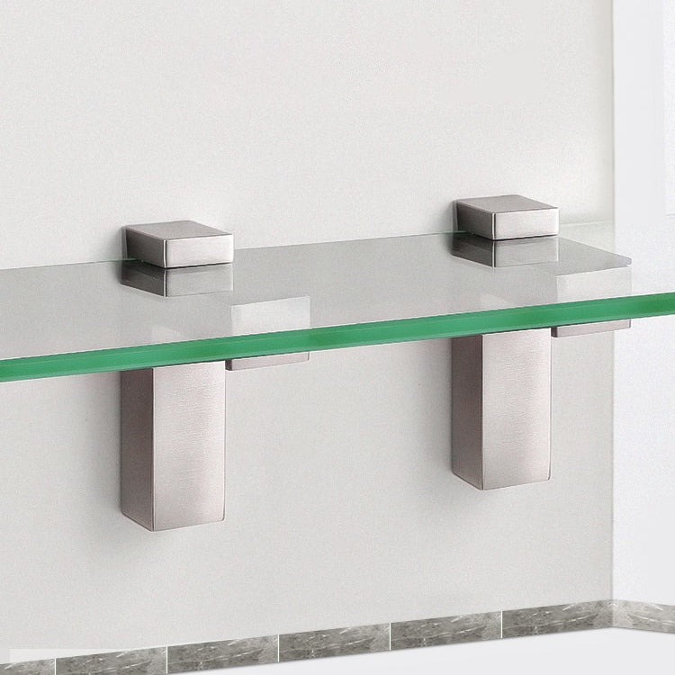 3-24mm F Type Glossy Polished  Zinc Alloy Fixed Clip Glass Wood Layer Board Bracket, 3-24mm Glossy