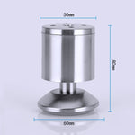 Stainless Steel Wire Drawing Thickened Column Sofa Furniture Cabinet Foot, Height: 80mm, 80mm