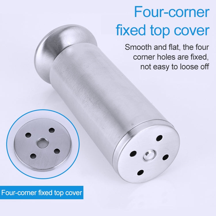 Stainless Steel Wire Drawing Thickened Column Sofa Furniture Cabinet Foot, Height: 180mm, 180mm