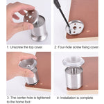 Stainless Steel Wire Drawing Thickened Column Sofa Furniture Cabinet Foot, Height: 350mm, 350mm