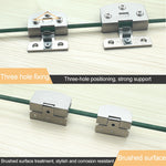 Open Hole Free Brushed Surface Glass Hinge, Size: L, 8-10mm, L