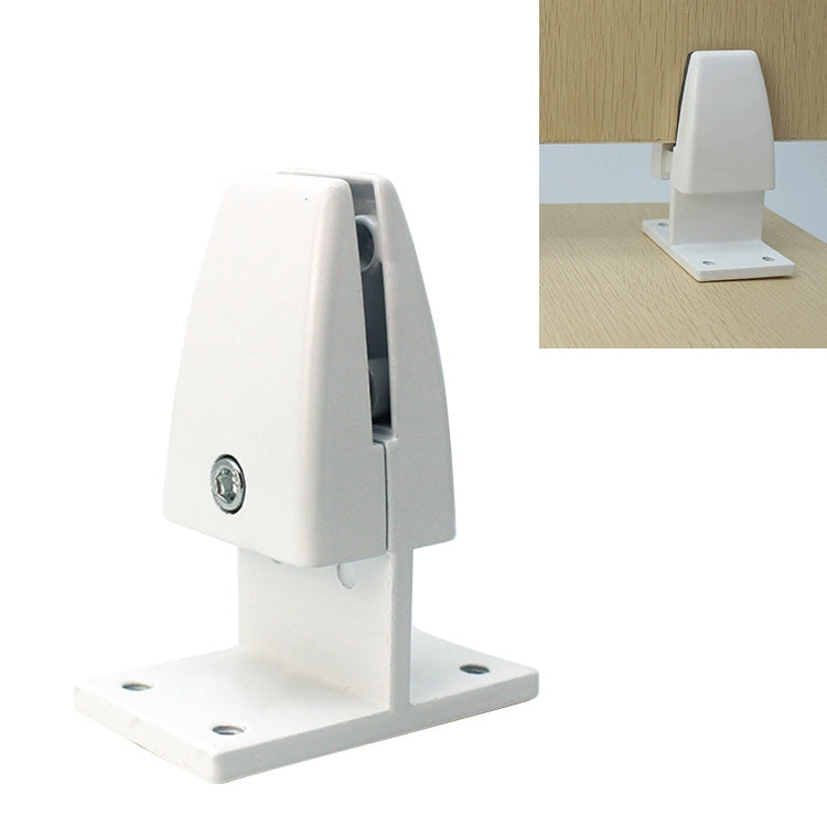 T Shape Aluminum Alloy Office Desktop Screen Fixing Clip Partition Clip (White), T Shape (White)