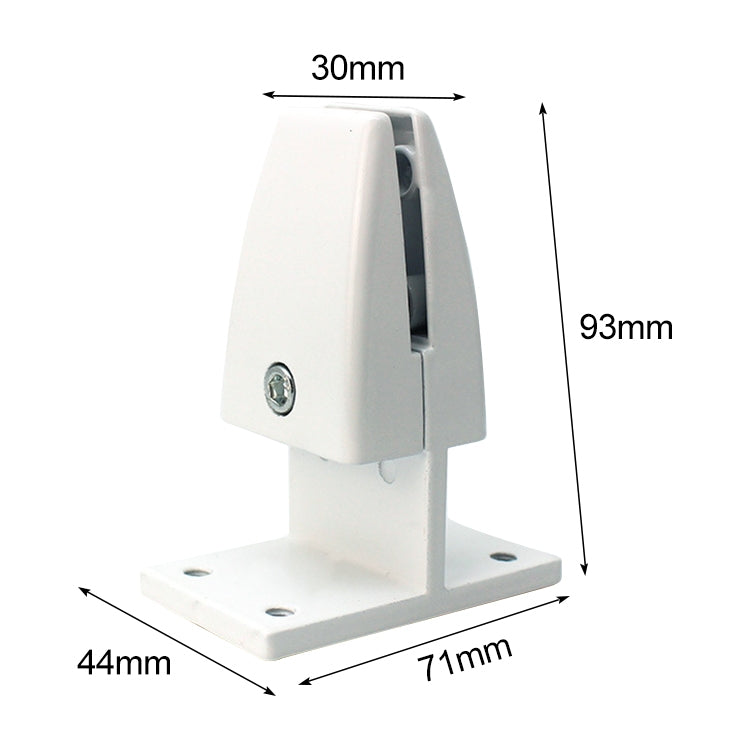 T Shape Aluminum Alloy Office Desktop Screen Fixing Clip Partition Clip (White), T Shape (White)