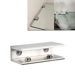 Double Hole Aluminum Alloy Glass Fixing Clip, L, 10mm, L, 10mm