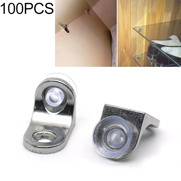 100 PCS Round Thickened Zinc Alloy Bright Layer Sucker Plate Bracket, D, Weight: 4.2g, Round, D