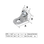 100 PCS Round Thickened Zinc Alloy Bright Layer Sucker Plate Bracket, D, Weight: 4.2g, Round, D