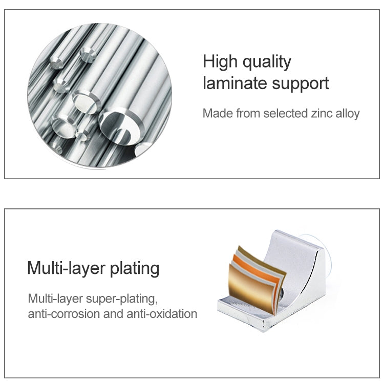 100 PCS Round Thickened Zinc Alloy Bright Layer Sucker Plate Bracket, D, Weight: 4.2g, Round, D