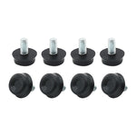 100 PCS Adjustable Foot Pad Furniture Screw Support Stub, M6x12, M6x12