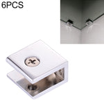 Zinc Alloy Bright Fixed Bracket Connection Square Glass Fixing Clamp, Size: L, Square, Size: L