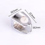 15 PCS Zinc Alloy Bright Fixed Bracket Connection Nail Glass Fixing Clamp, Nail