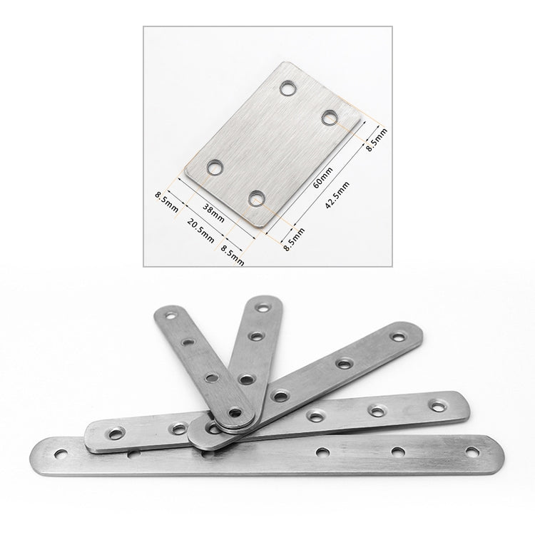 40 PCS Stainless Steel Connection Code Straight Connecting Piece, Number: 12, 12