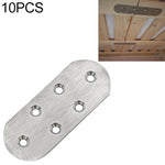 10 PCS Stainless Steel Connection Code Straight Connecting Piece, Number: 18, 18