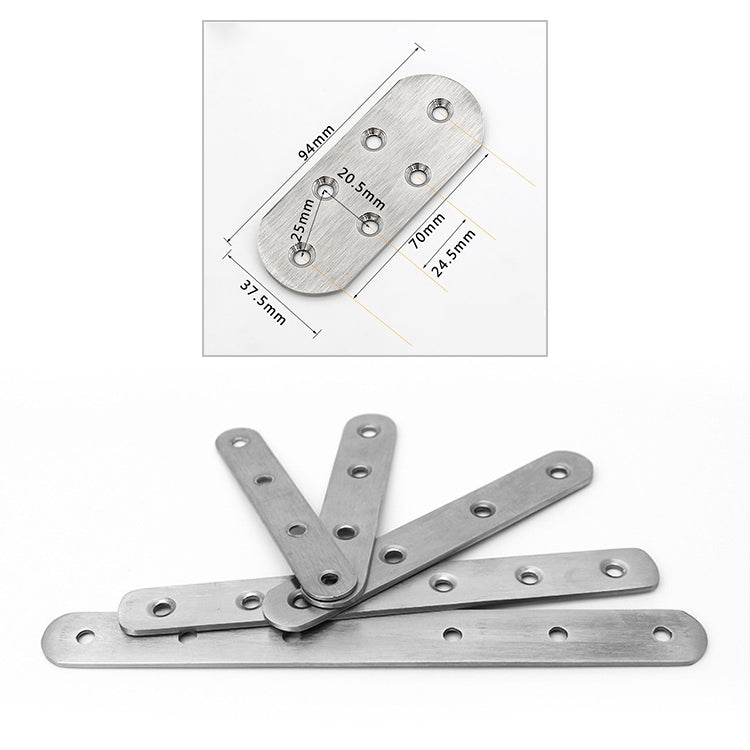 10 PCS Stainless Steel Connection Code Straight Connecting Piece, Number: 18, 18