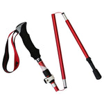 5 Node Portable Foldable Aluminium Alloy Alpenstocks Trekking Poles, Folding Length : 28.5CM, Folding Length : 28.5CM (Red), Folding Length : 28.5CM (Black), Folding Length : 28.5CM (Green), Folding Length : 28.5CM (Blue)