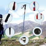 5 Node Portable Foldable Aluminium Alloy Alpenstocks Trekking Poles, Folding Length : 35CM, Folding Length : 35CM (Blue), Folding Length : 35CM (Red), Folding Length : 35CM (Black), Folding Length : 35CM (Green)