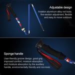 5 Node Portable Foldable Aluminium Alloy Alpenstocks Trekking Poles, Folding Length : 35CM, Folding Length : 35CM (Blue), Folding Length : 35CM (Red), Folding Length : 35CM (Black), Folding Length : 35CM (Green)