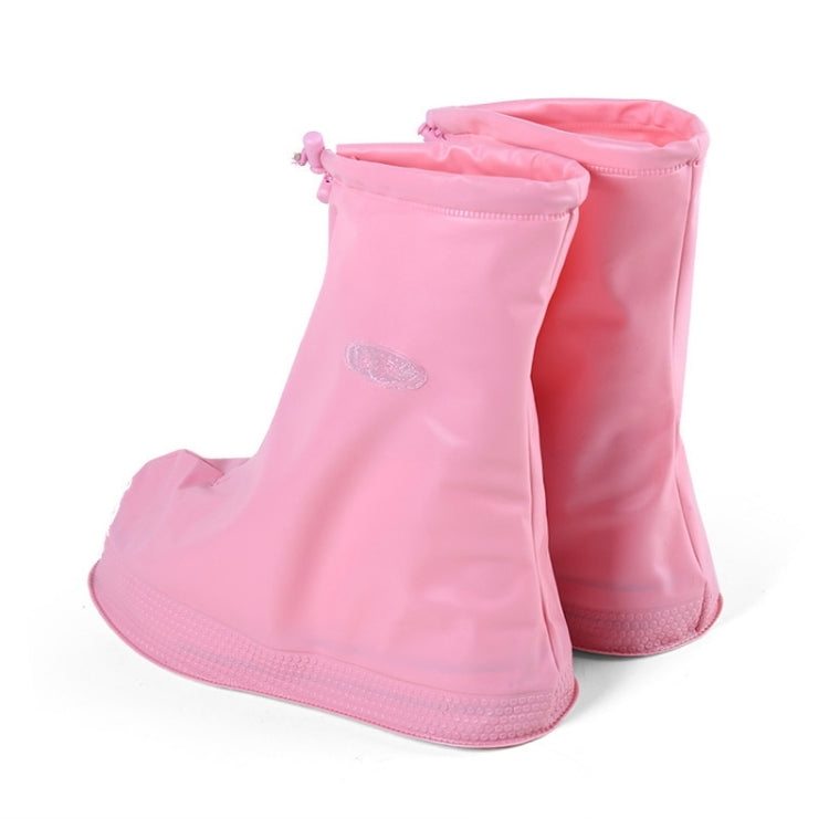 Fashion Children PVC Non-slip Waterproof Thick-soled Shoe Cover Size: M, Size: M