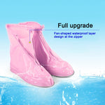 Fashion Children PVC Non-slip Waterproof Thick-soled Shoe Cover Size: M, Size: M