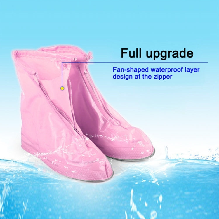 Fashion Children PVC Non-slip Waterproof Thick-soled Shoe Cover Size: XL, Size: XL