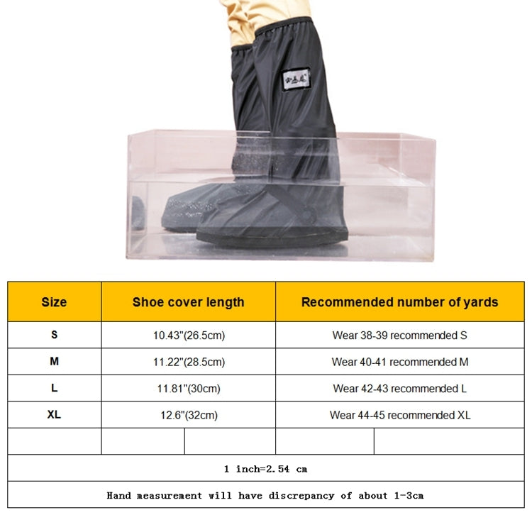 Outdoor High Tube Rainproof Snowproof Thickened Rain Shoes Size: L, Size: L