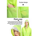 Fashion Adult Lightweight EVA Transparent Frosted Raincoat Big Hat With Pocket Size: L