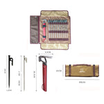 AOTU AT6543-2 Outdoor Camping Tent Nails Accessories Tool Kit