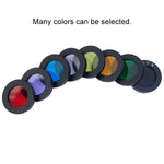 Datyson 5P9954 Astronomical Telescope Accessories 1.25 inch Planet Moon Nebula Filter Neutral Edition, Purple, Red, Yellow, Black, Orange, Pink, Green, Blue