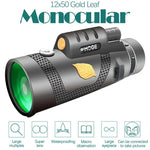 تلسكوب رؤية ليلية أحادي عالي الدقة Moge 12x50 مع حامل ثلاثي، Moge 12x50 مع حامل ثلاثي