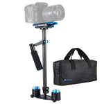 PULUZ 38.5-61cm Carbon Fibre Handheld Stabilizer for DSLR & DV Digital Video & Cameras, Load Range: 0.5-3kg, P60T Black, P60T Blue